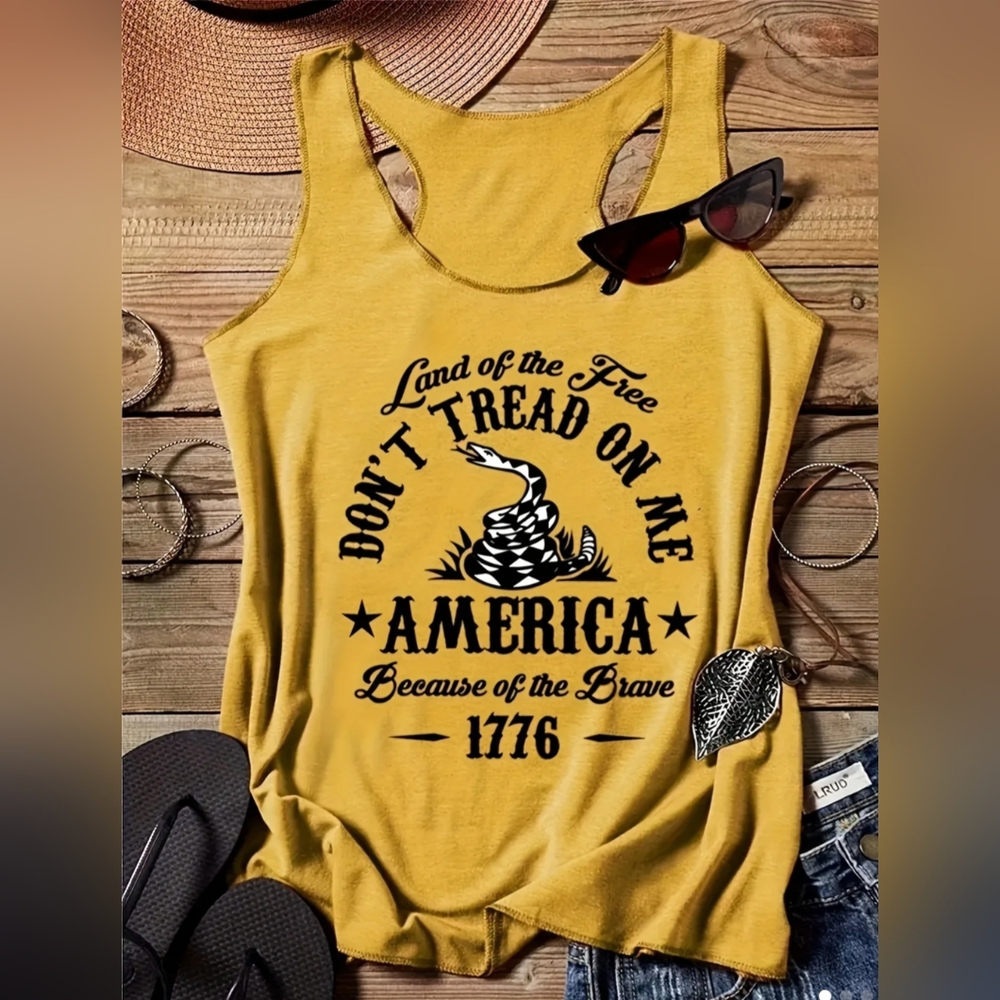 Don't tread on me tank top